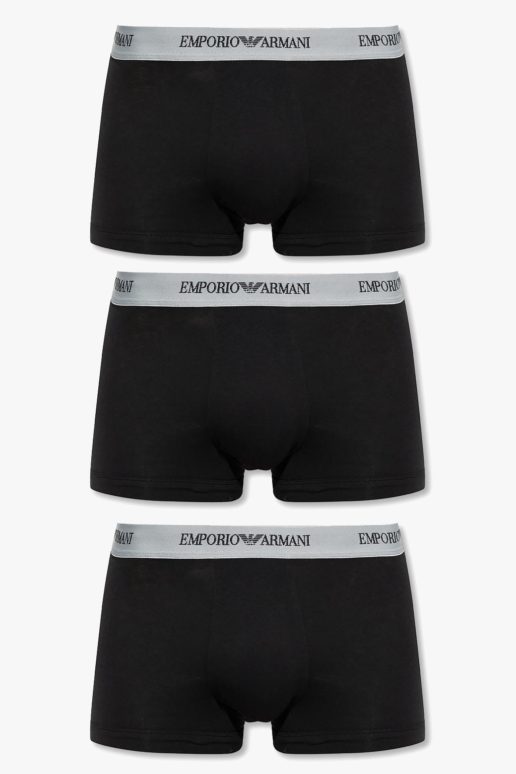 IetpShops Norway Black Branded boxers 3 pack Emporio Armani